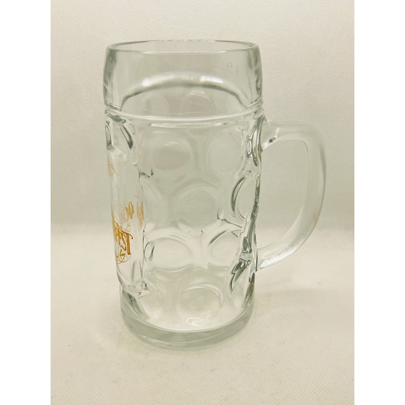 Samuel Sam Adams Oktoberfest Beer Mug Dimpled Stein - 0.5L Raise the Stein Glass - Picture 2 of 8